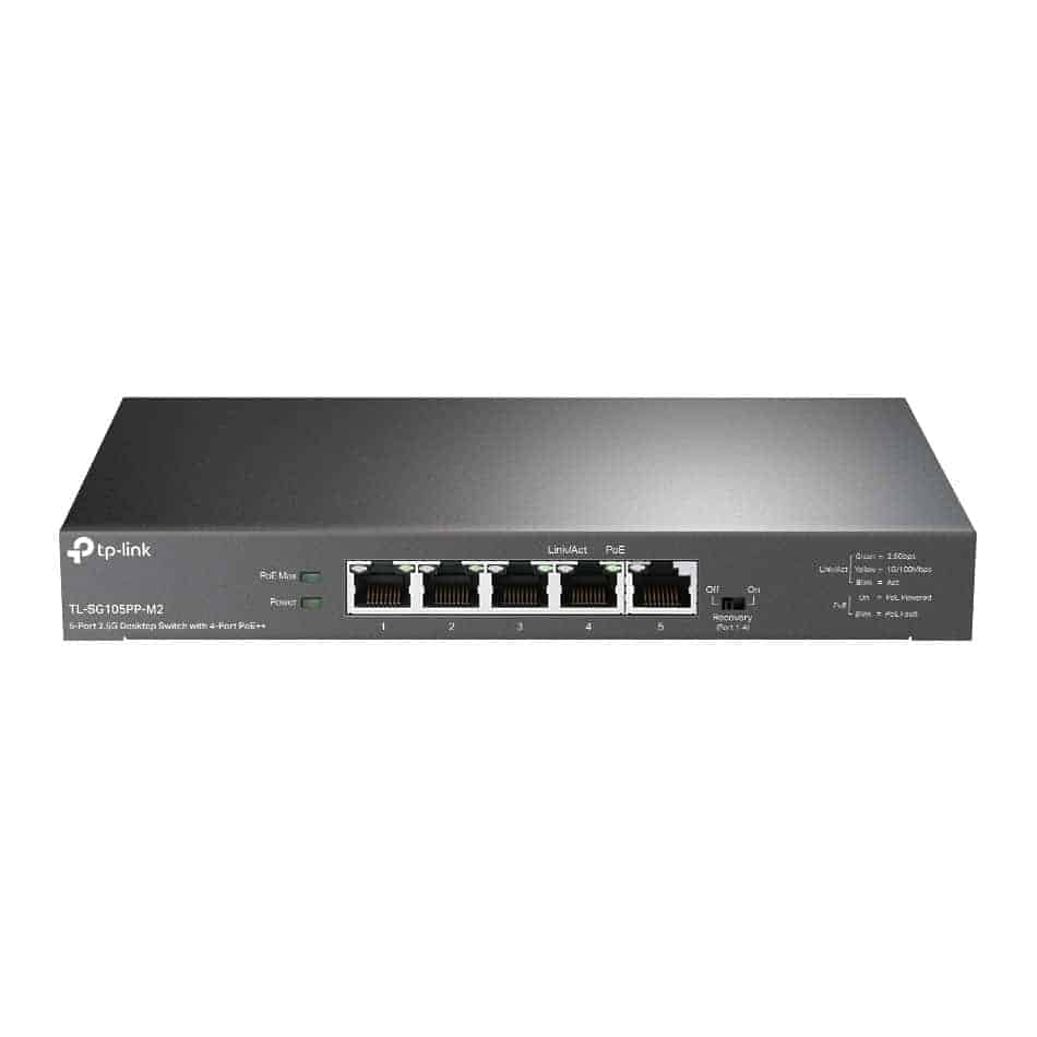 tp-link 5-Port 2.5G Desktop Switch with 4-Port PoE++